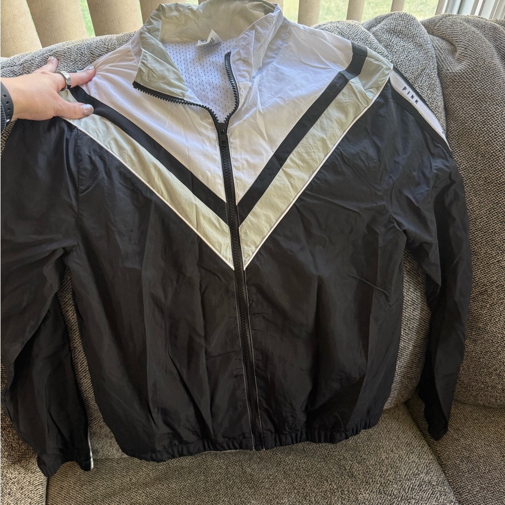Victoria's Secret PINK Gray and White Jacket